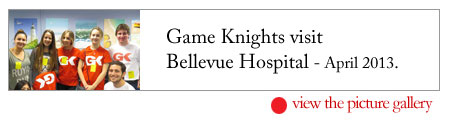 Game Knights visit Bellevue Hospital - April 2013