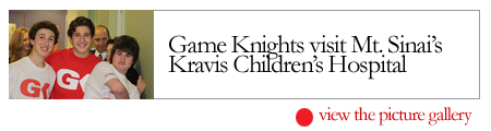 Game Knights visit St.Sinai's Kravis Children's Hospital